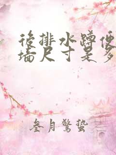 后排水蹲便器离墙尺寸是多少