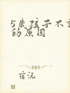 5岁孩子不说话的原因