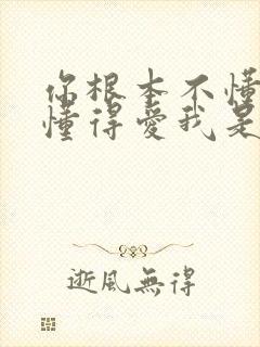 你根本不懂得不懂得爱我是什么歌