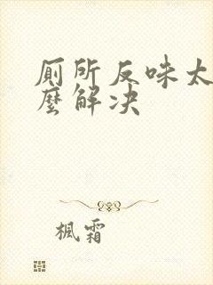 厕所反味太重怎么解决