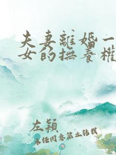 夫妻离婚一儿一女的抚养权怎么判定