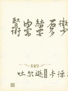 肾内结石微创手术需要多少钱