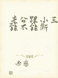 老公跟小三十年能不能断