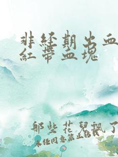 非经期出血 鲜红带血块