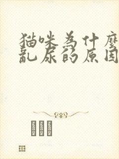 猫咪为什么乱拉乱尿的原因