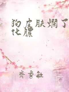 狗皮肤烂了发炎化脓