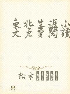 东北生涯小说全文免费阅读