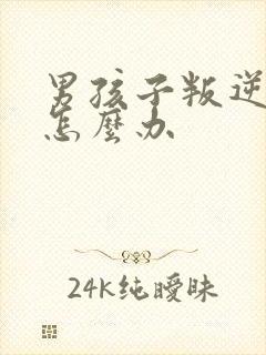 男孩子叛逆期该怎么办