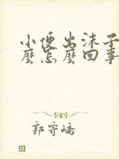 小便出沫子是什么怎么回事