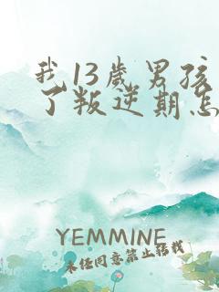 我13岁男孩到了叛逆期怎么教