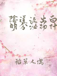 阴道流出白色透明分泌物什么症状