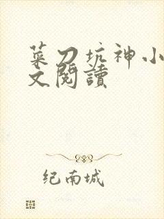 菜刀坑神小说全文阅读