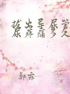 拔出导尿管后排尿疼痛多久能恢复