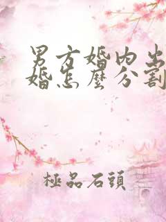 男方婚内出轨离婚怎么分割财产