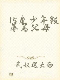 15岁少年叛逆辱骂父母