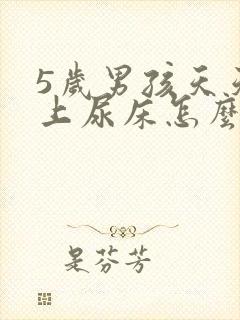 5岁男孩天天晚上尿床怎么办