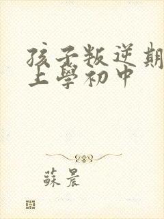 孩子叛逆期不想上学初中