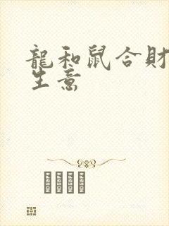 龙和鼠合财吗做生意