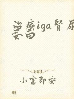 治疗iga肾尿蛋白