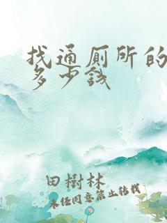 找通厕所的大约多少钱