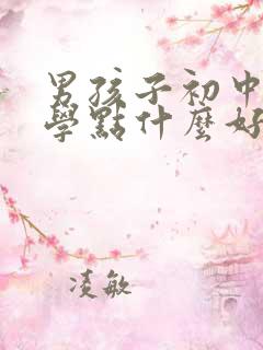 男孩子初中毕业学点什么好