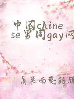 中国chinese男同gay网站