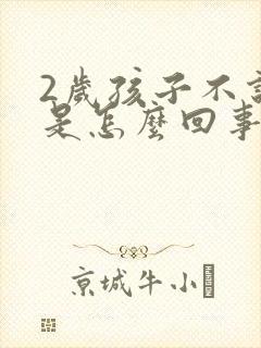 2岁孩子不说话是怎么回事