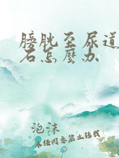 膀胱至尿道口结石怎么办