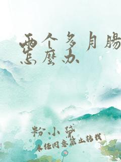 两个多月肠绞痛怎么办