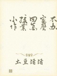 小孩回家不肯写作业怎么办