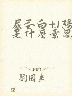 尿蛋白+1阳性是什么意思