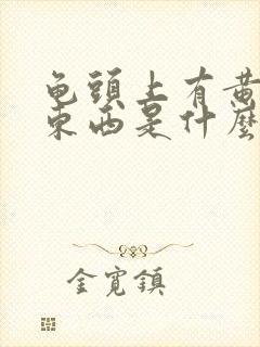 龟头上有黄色的东西是什么啊