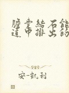 胆囊结石能从尿道中排出的吗