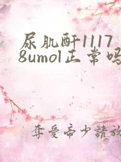 尿肌酐11178umol正常吗