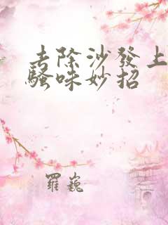 去除沙发上猫尿骚味妙招