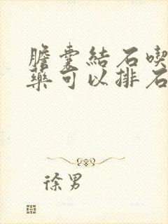 胆囊结石吃什么药可以排石呢