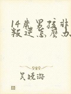 14岁男孩非常叛逆怎么办