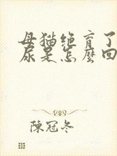 母猫绝育了还乱尿是怎么回事