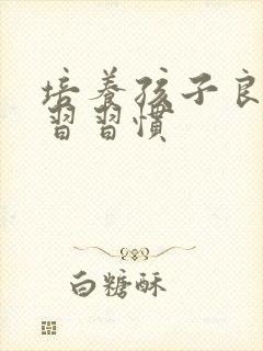 培养孩子良的学习习惯