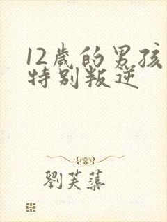 12岁的男孩子特别叛逆