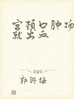 宫颈口肿物一碰就出血