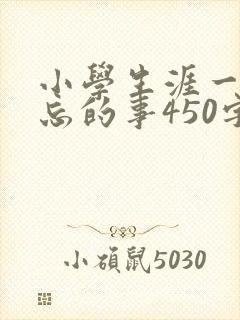 小学生涯一件难忘的事450字左右