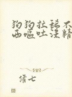 狗狗拉稀不吃东西呕吐没精神怎么办