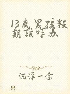 13岁男孩叛逆期该咋办