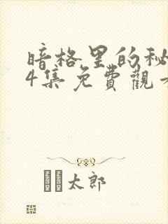 暗格里的秘密24集免费观看电视剧