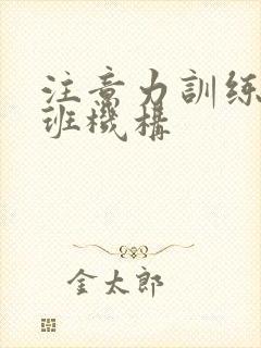 注意力训练培训班机构