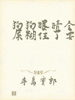 狗狗眼睛全是眼屎糊住了要怎么办