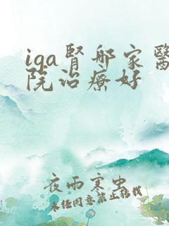 iga肾哪家医院治疗好
