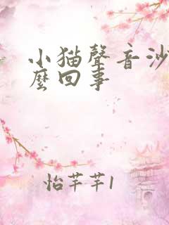 小猫声音沙哑怎么回事