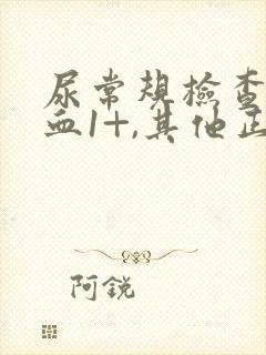 尿常规检查尿隐血1+,其他正常